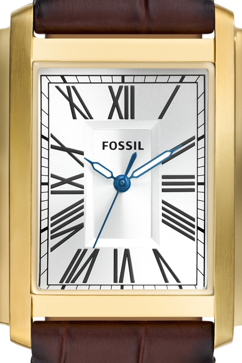 Fossil Часовник с кожена каишка - Pepit.bg