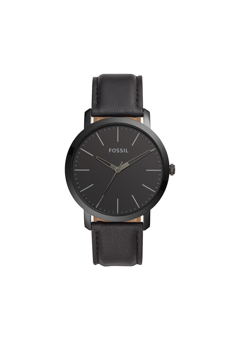 Fossil Часовник с кожена каишка - Pepit.bg