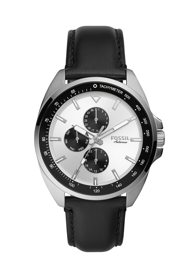 Fossil Часовник с кожена каишка - Pepit.bg