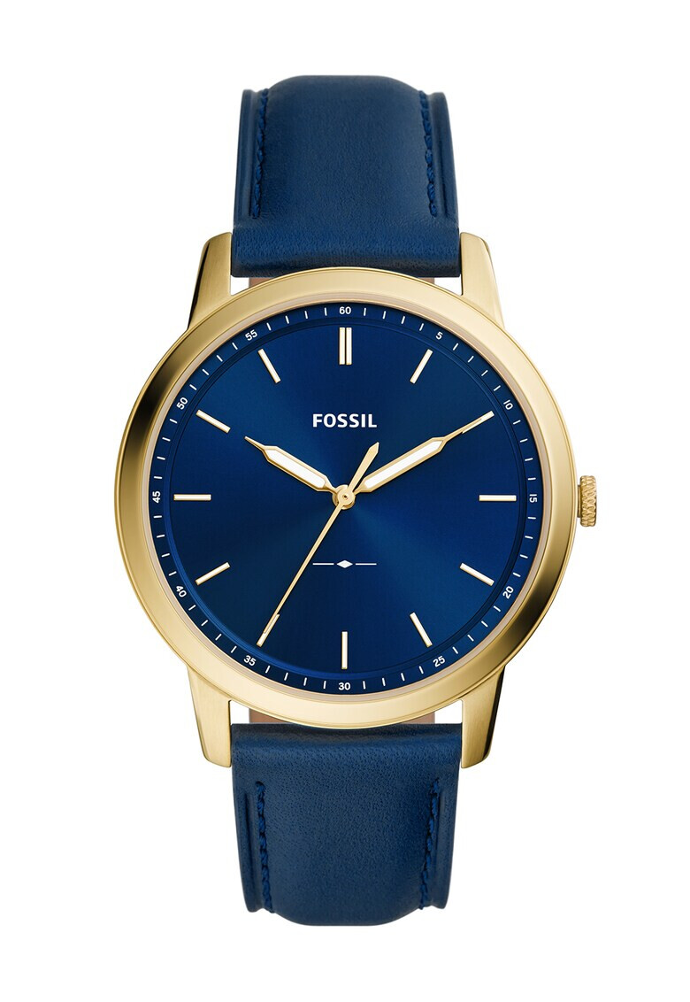 Fossil Часовник с кожена каишка - Pepit.bg