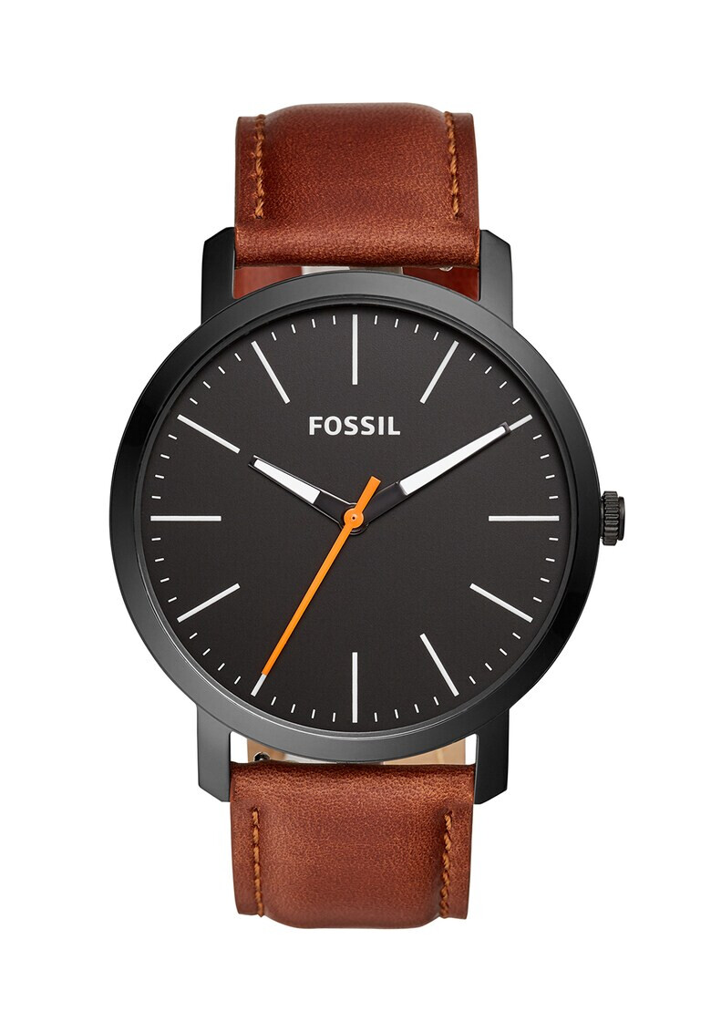Fossil Часовник с кожена каишка - Pepit.bg