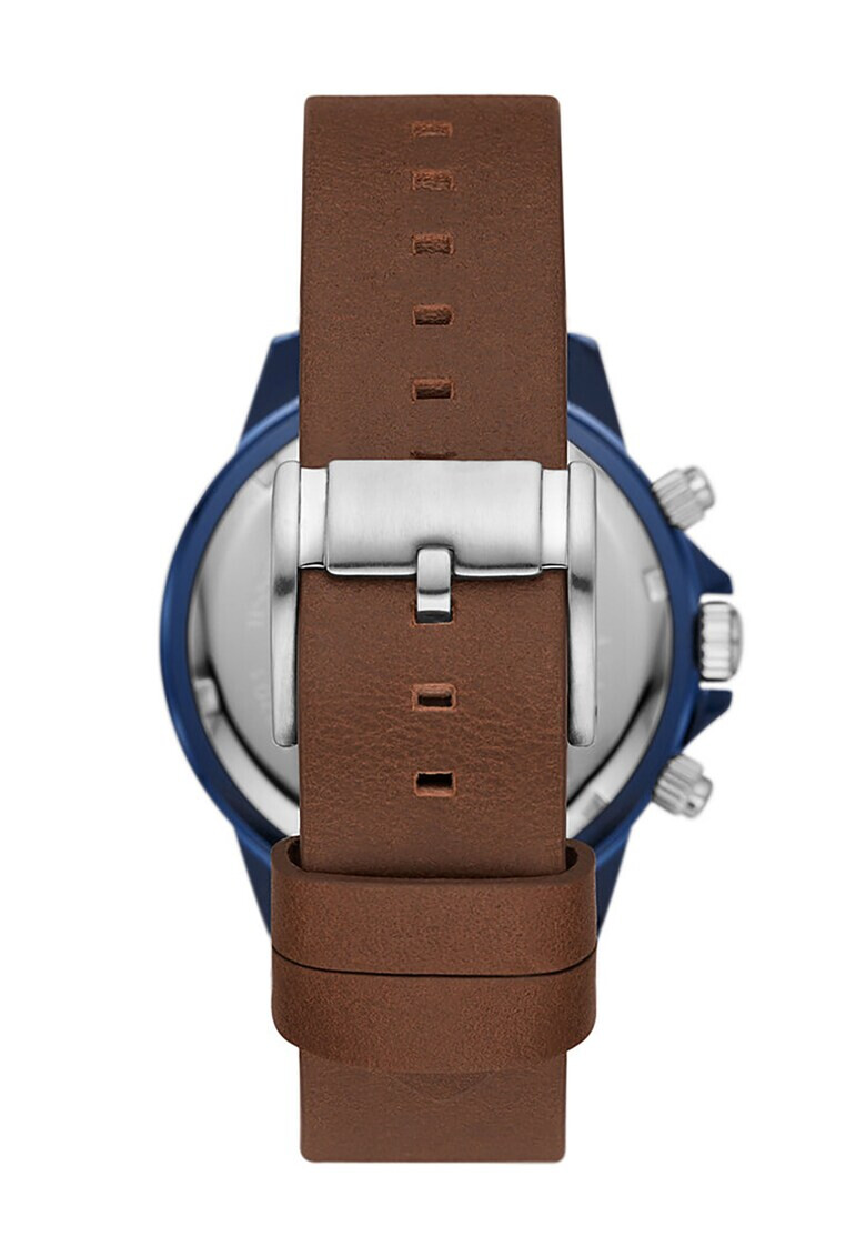 Fossil Часовник с кожена каишка - Pepit.bg