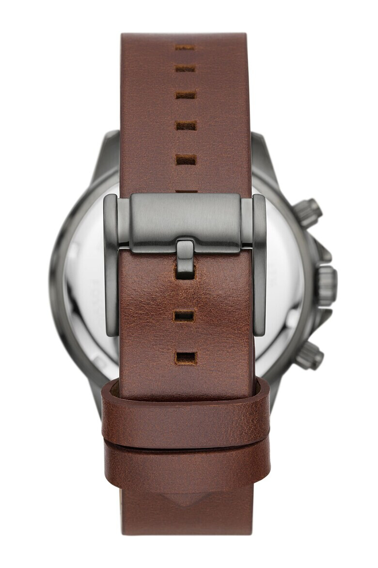 Fossil Часовник с кожена каишка - Pepit.bg