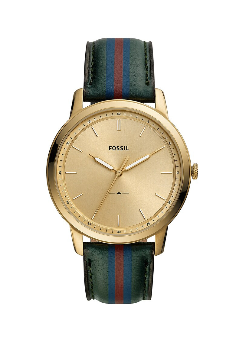 Fossil Часовник с раирана каишка - Pepit.bg