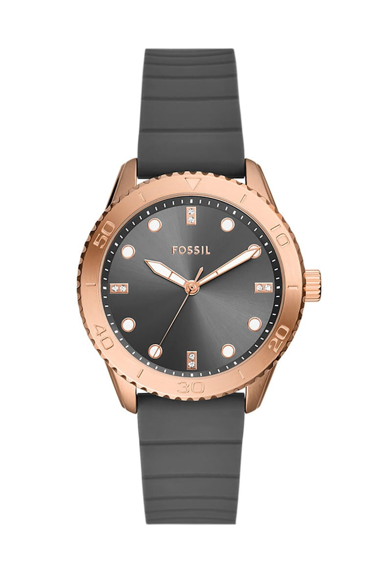 Fossil Часовник със силиконова каишка - Pepit.bg
