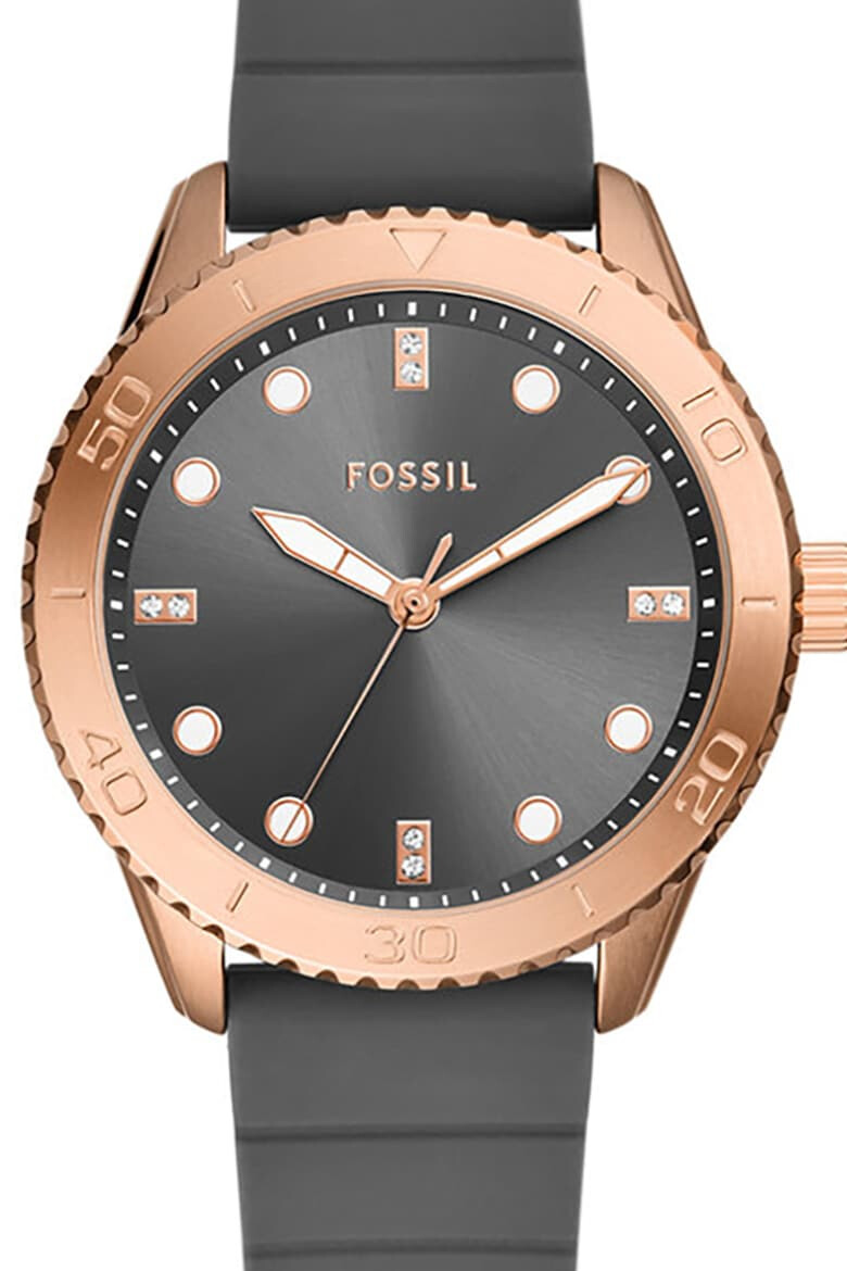 Fossil Часовник със силиконова каишка - Pepit.bg