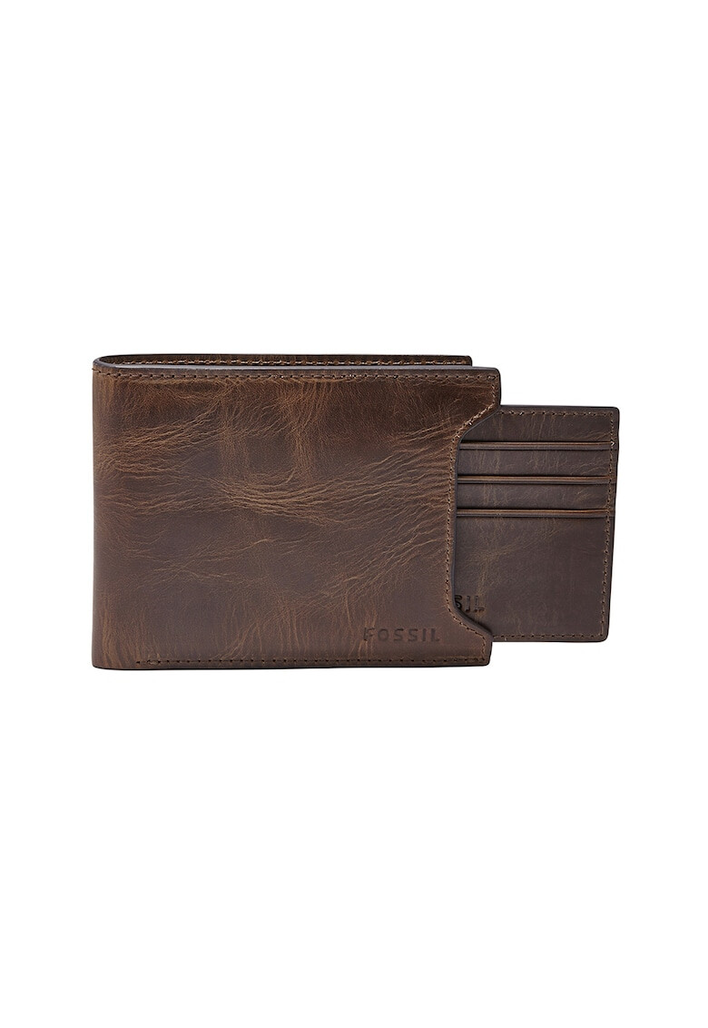 Fossil Кожен портфейл Derrick с двойно прегъване - Pepit.bg