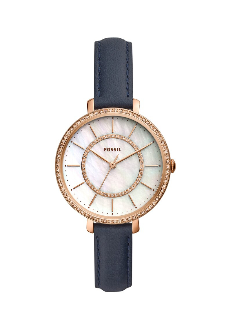 Fossil DKNY Овален часовник с кристали - Pepit.bg