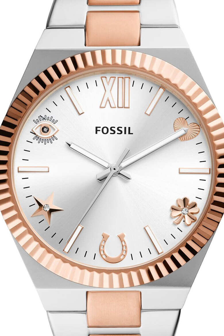 Fossil Двуцветен кварцов часовник - Pepit.bg