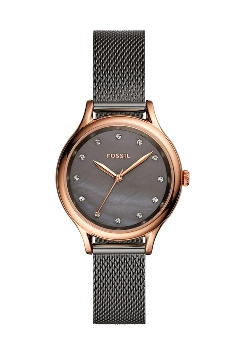 Fossil Иноксов часовник с кристали - Pepit.bg