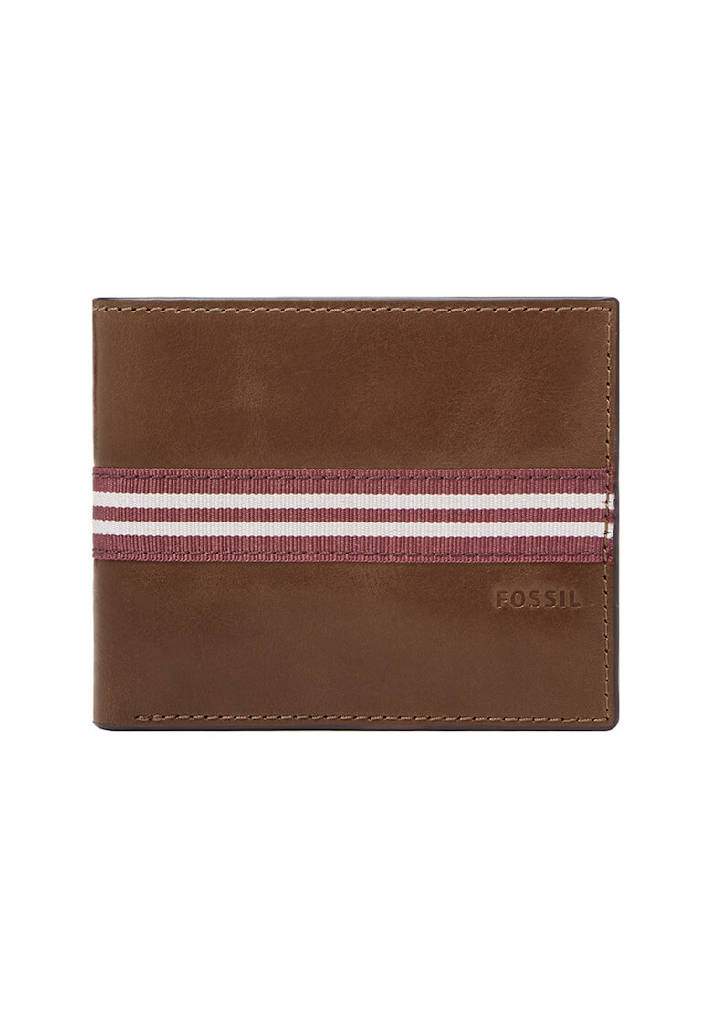 Fossil Кожен портфейл Jared с раиран детайл - Pepit.bg