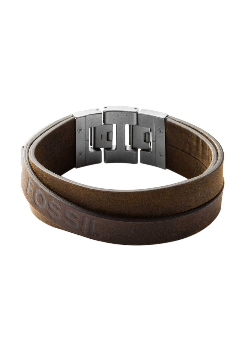 Fossil Кафява кожена гривна - Pepit.bg