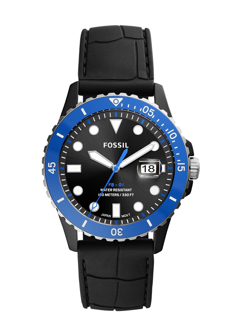 Fossil Керамичен часовник със силиконова каишка - Pepit.bg