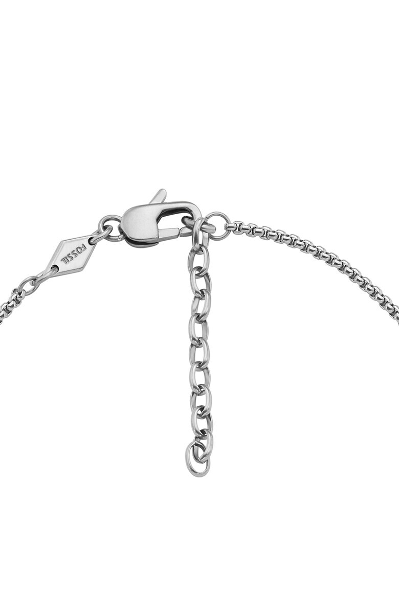 Fossil Колие от неръждаема стомана с правоъгълен елемент - Pepit.bg