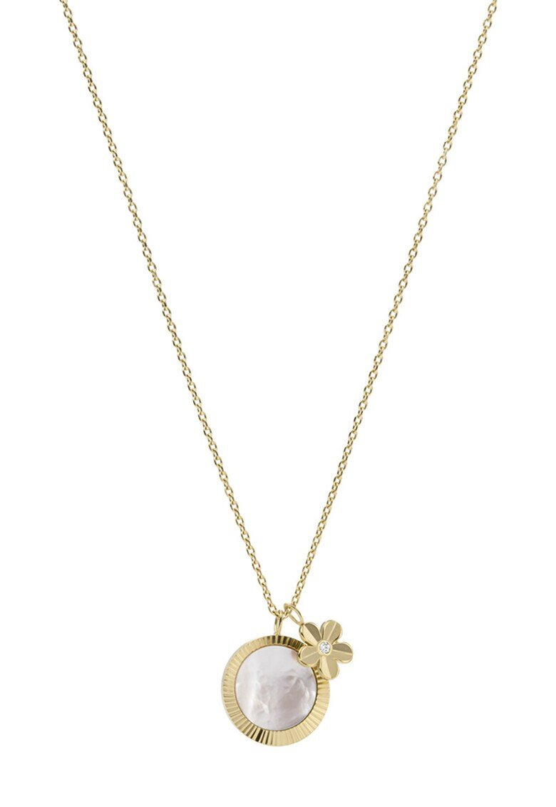 Fossil Колие с 2 висулки Златист - Pepit.bg