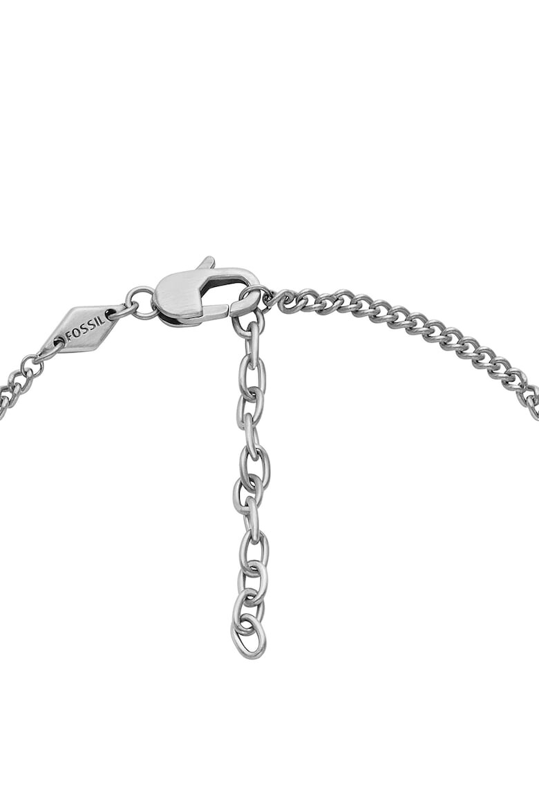 Fossil Колие с кожена висулка - Pepit.bg