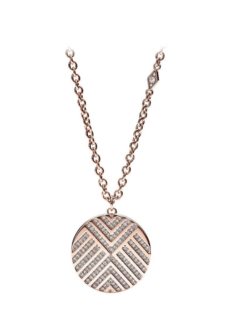 Fossil Колие с овална висулка - Pepit.bg