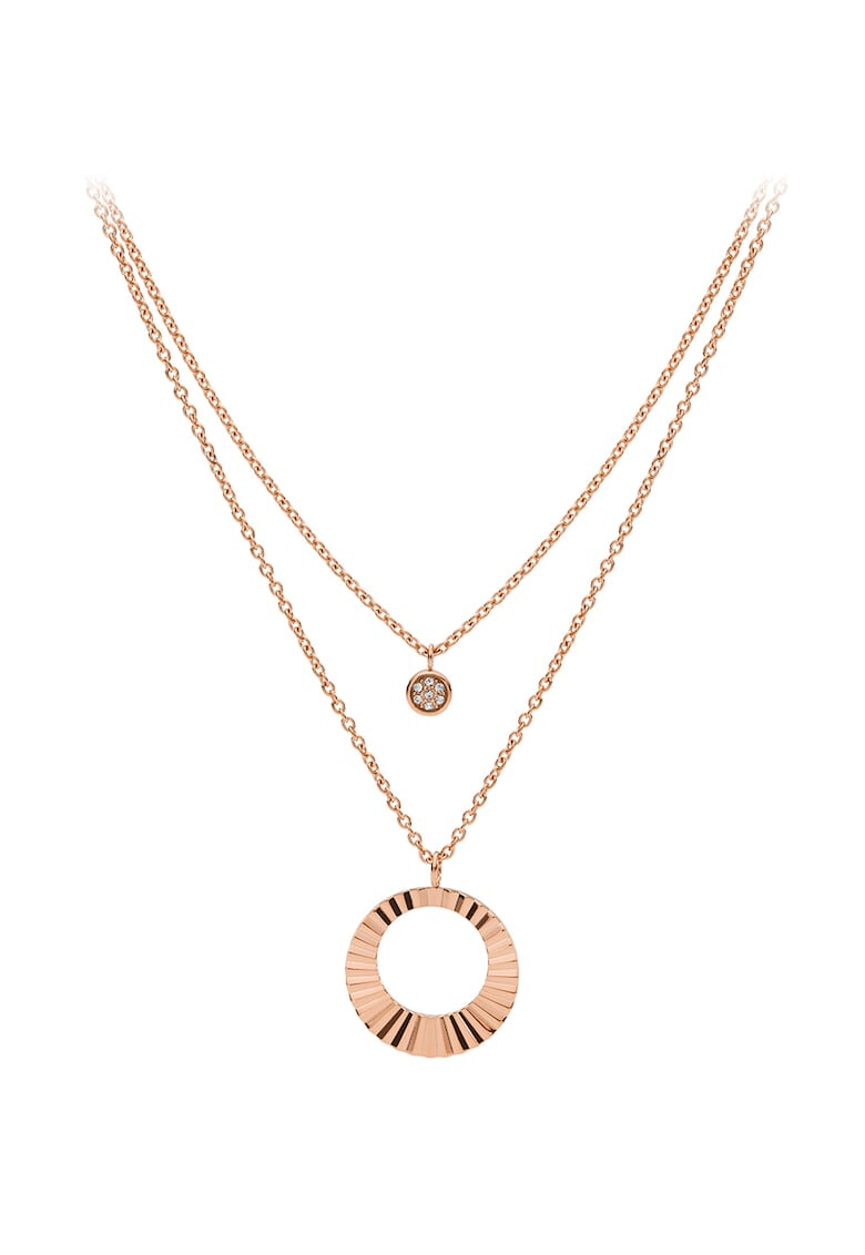 Fossil Колие с овално висулки - Pepit.bg