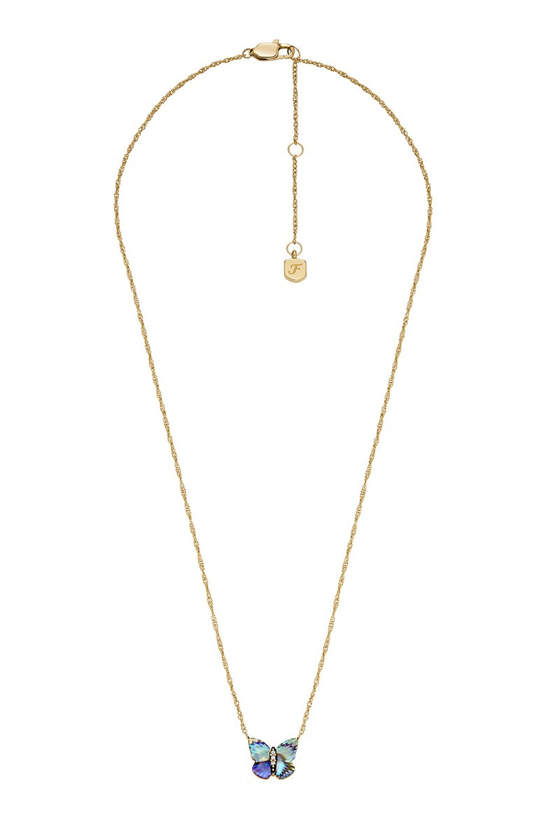 Fossil Колие със седефена висулка - Pepit.bg