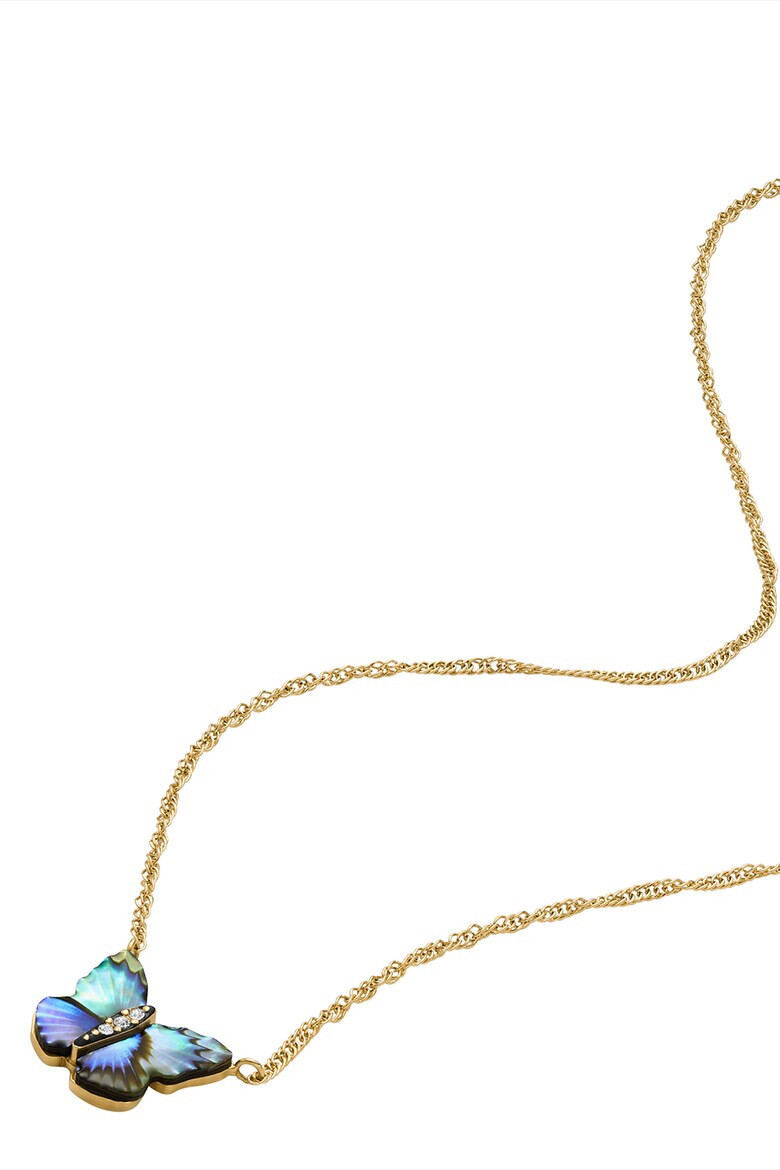 Fossil Колие със седефена висулка - Pepit.bg