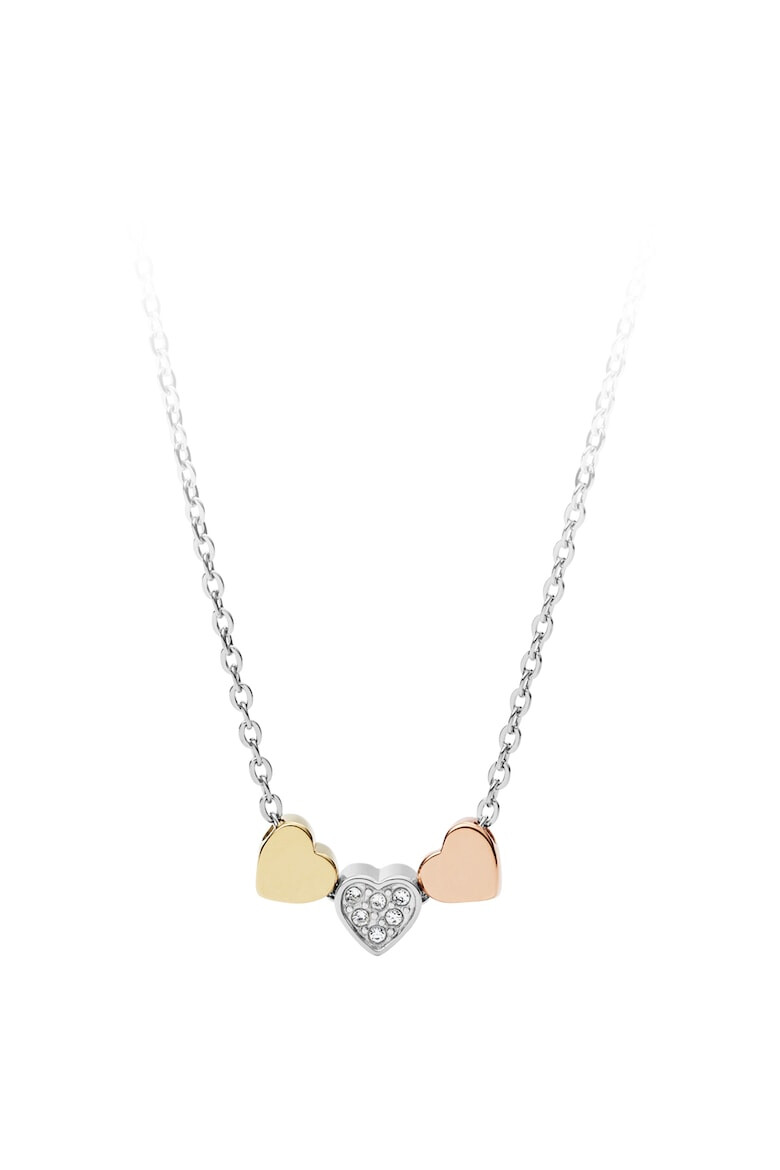 Fossil Колие със сърцевидни висулки - Pepit.bg