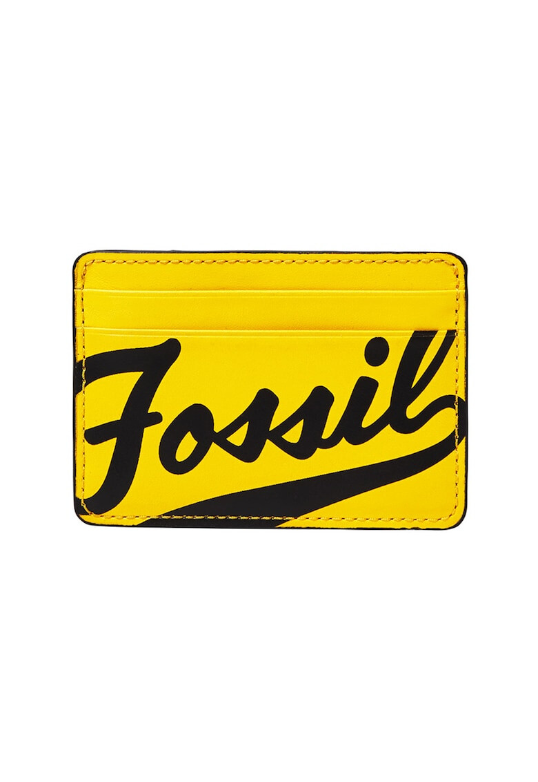 Fossil Кожен калъф за карти с лого - Pepit.bg