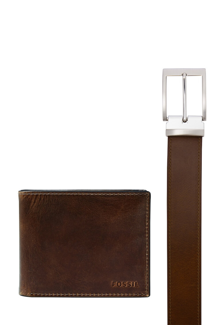 Fossil Кожен портфейл Derrick с колан - Pepit.bg