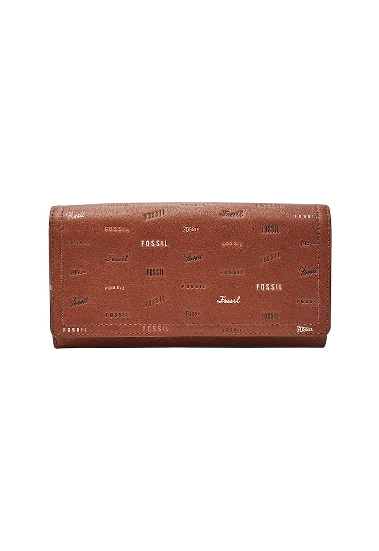 Fossil Кожен портфейл Logan с лого - Pepit.bg