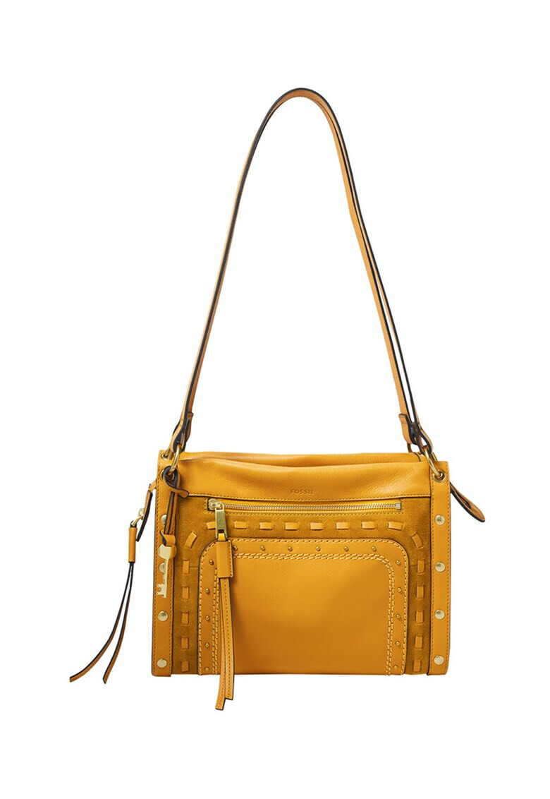 Fossil Кожена чанта Allie с 2 презрамки - Pepit.bg