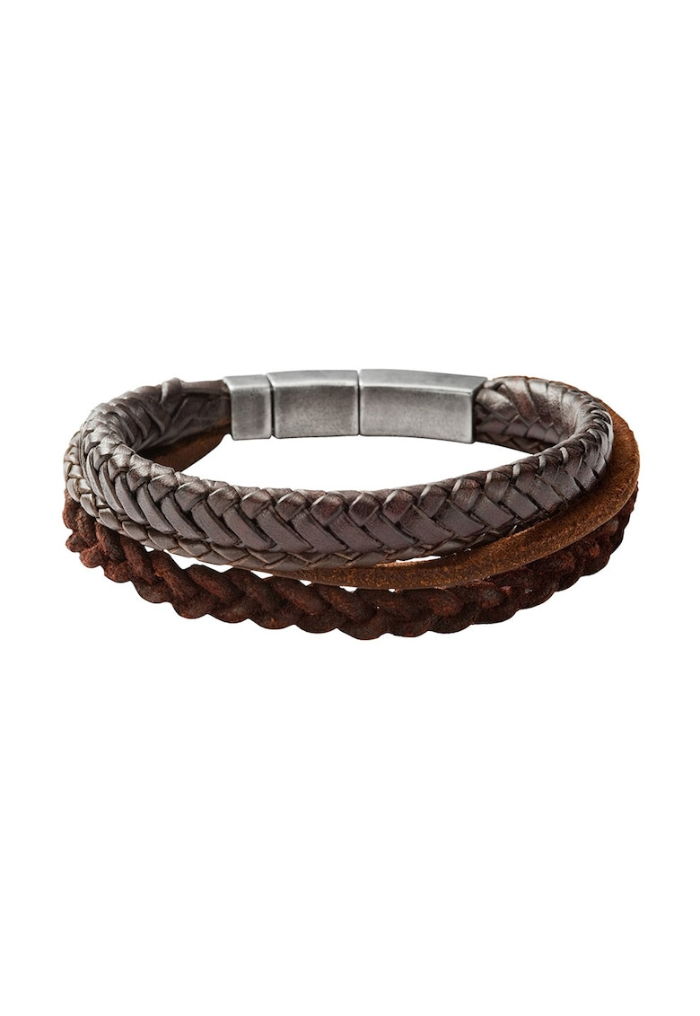 Fossil Кожена гривна в кафе - Pepit.bg