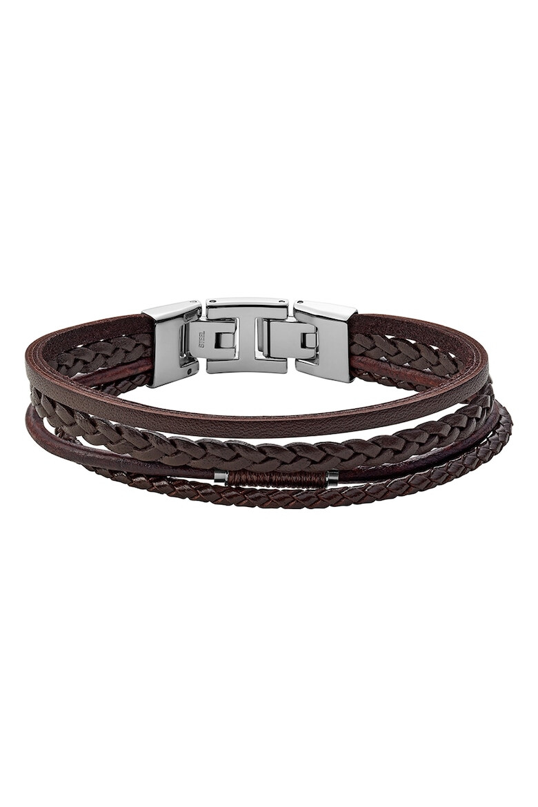 Fossil Кожена гривна Vintage Канела - Pepit.bg