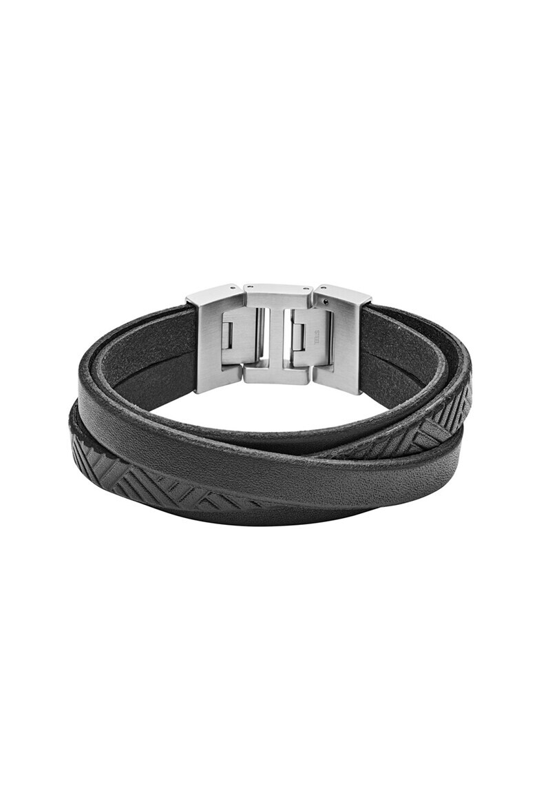 Fossil Кожена многоредова гривна - Pepit.bg