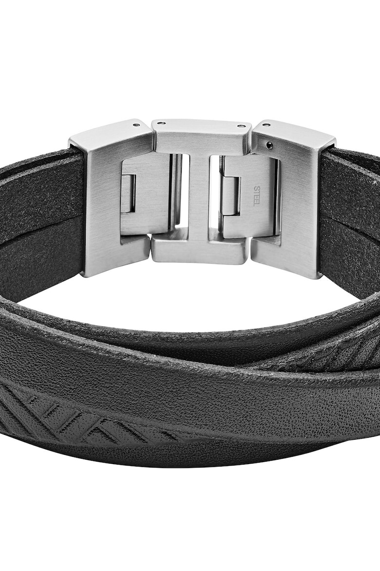 Fossil Кожена усукана гривна - Pepit.bg