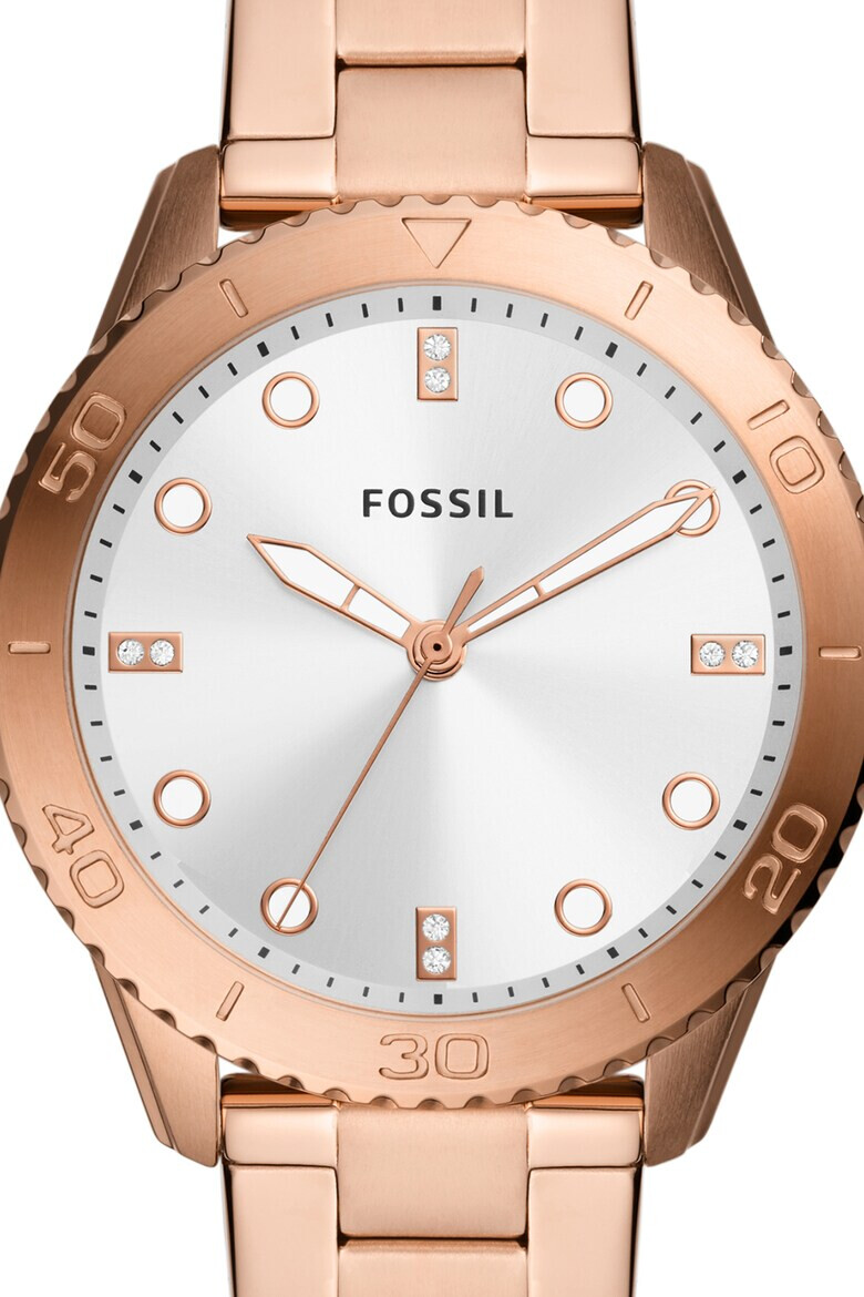 Fossil Кварцов часовник от неръждаема стомана - Pepit.bg