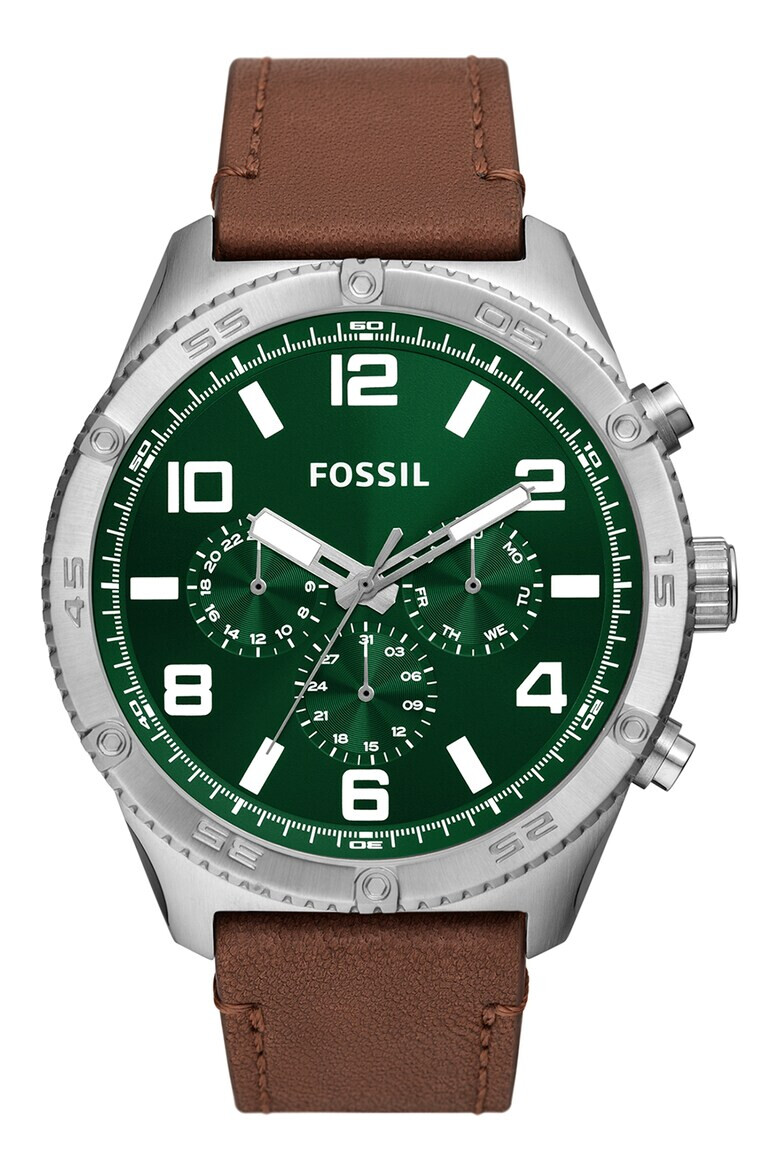Fossil Кварцов часовник с кожена каишка - Pepit.bg