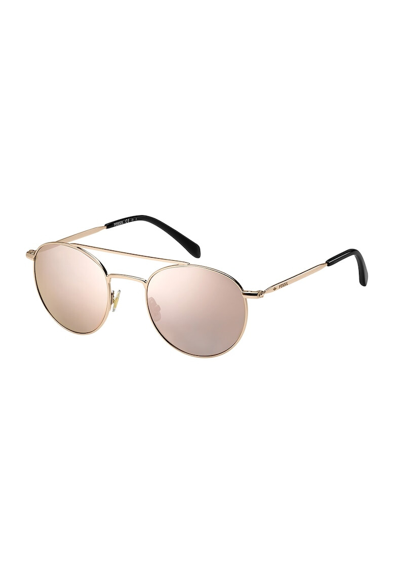 Fossil Овални слънчеви очила Aviator - Pepit.bg