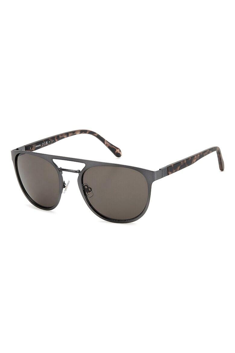 Fossil Овални слънчеви очила Aviator - Pepit.bg