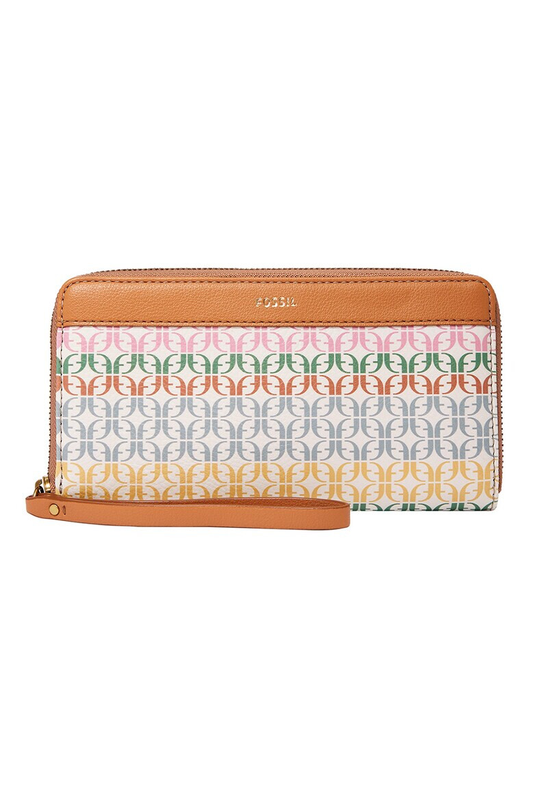 Fossil Портфейл Jori с цип и шарка - Pepit.bg