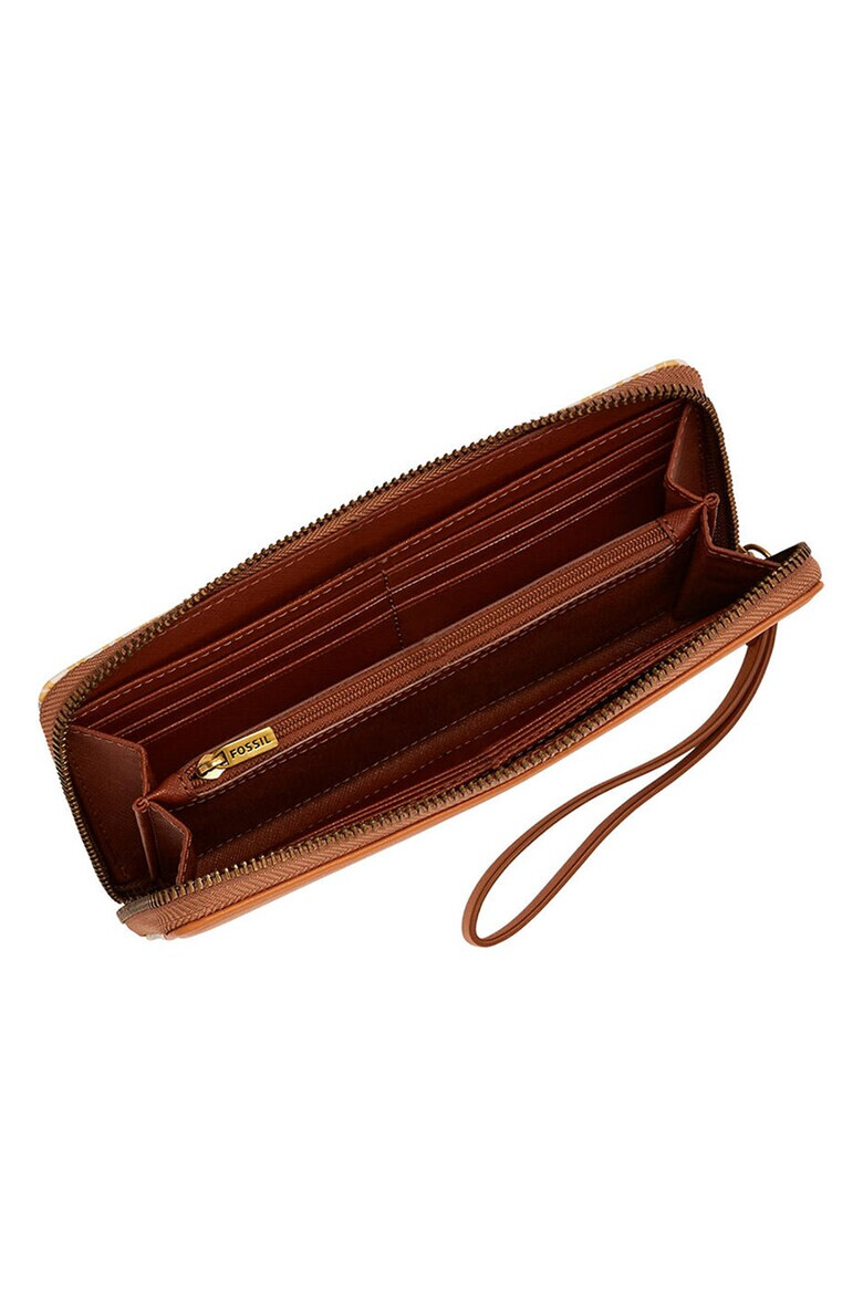 Fossil Портфейл Jori с цип и шарка - Pepit.bg