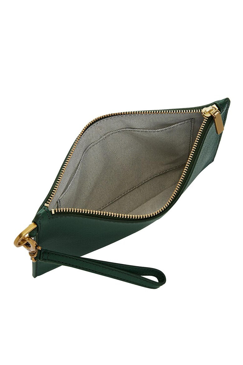 Fossil Портфейл от кожа с цип - Pepit.bg