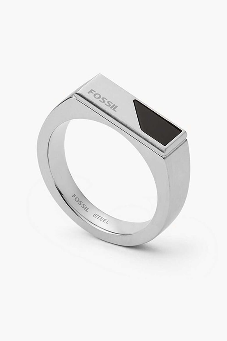 Fossil Пръстен от неръждаема стомана с лого - Pepit.bg