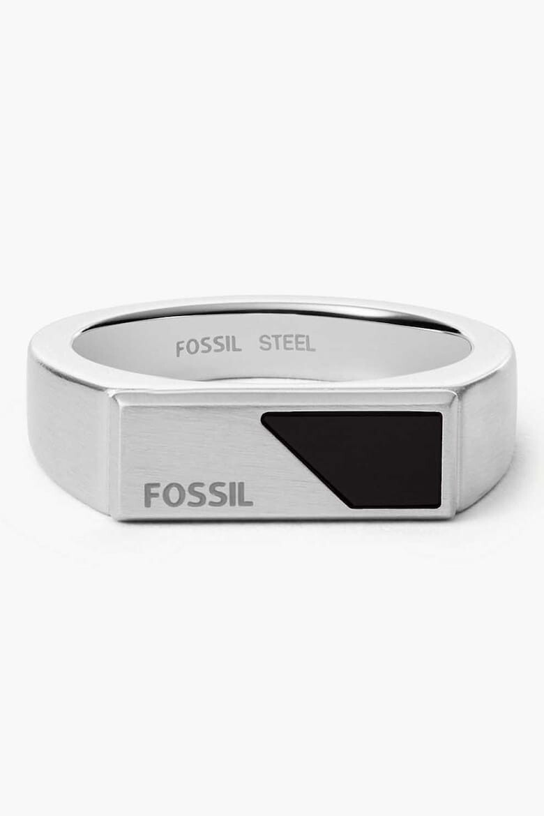 Fossil Пръстен от неръждаема стомана с лого - Pepit.bg