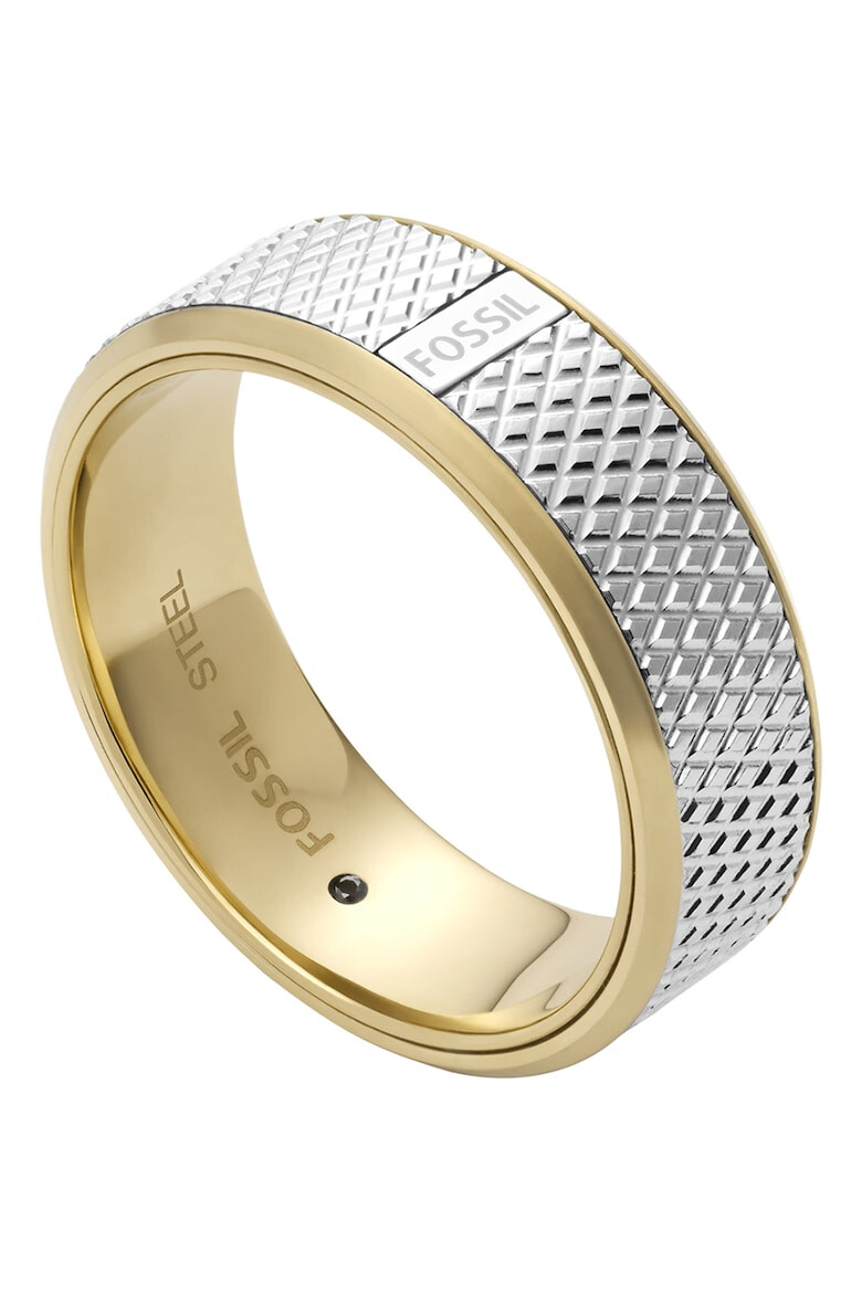 Fossil Пръстен от неръждаема стомана в два цвята - Pepit.bg