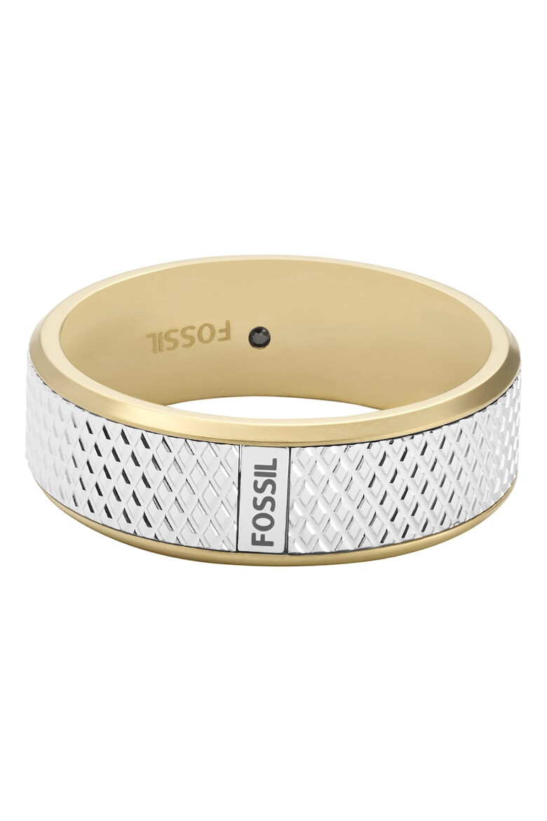 Fossil Пръстен от неръждаема стомана в два цвята - Pepit.bg
