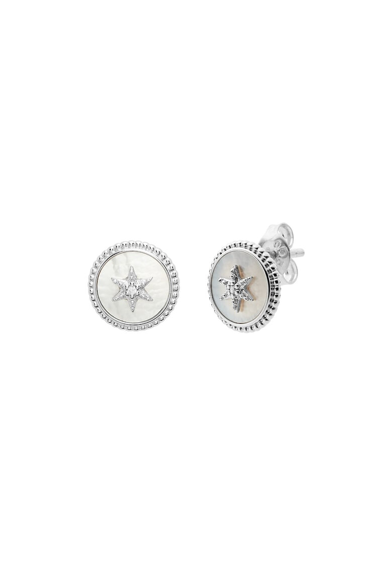 Fossil Седефени обеци - Pepit.bg