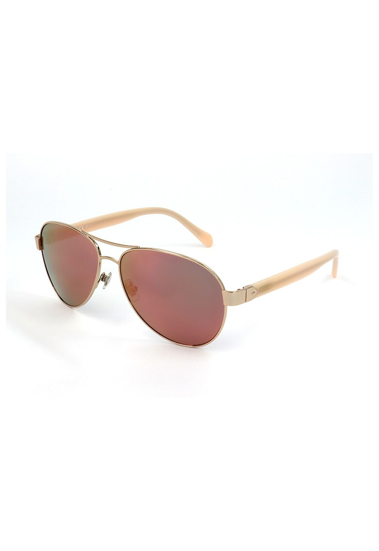 Fossil Слънчеви очила Aviator с лого - Pepit.bg