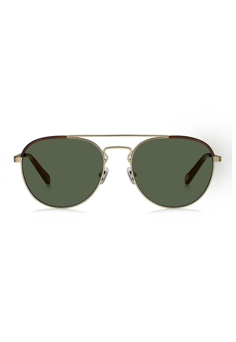Fossil Слънчеви очила Aviator с плътен цвят - Pepit.bg