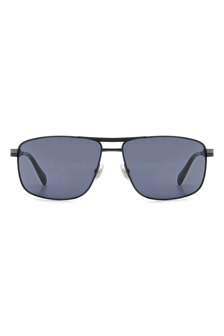 Fossil Слънчеви очила Square Aviator - Черен - Pepit.bg
