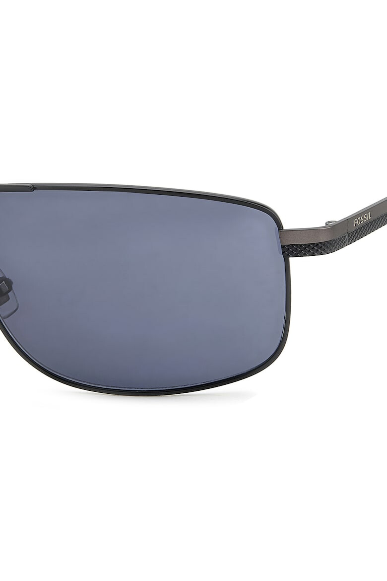 Fossil Слънчеви очила Square Aviator - Черен - Pepit.bg