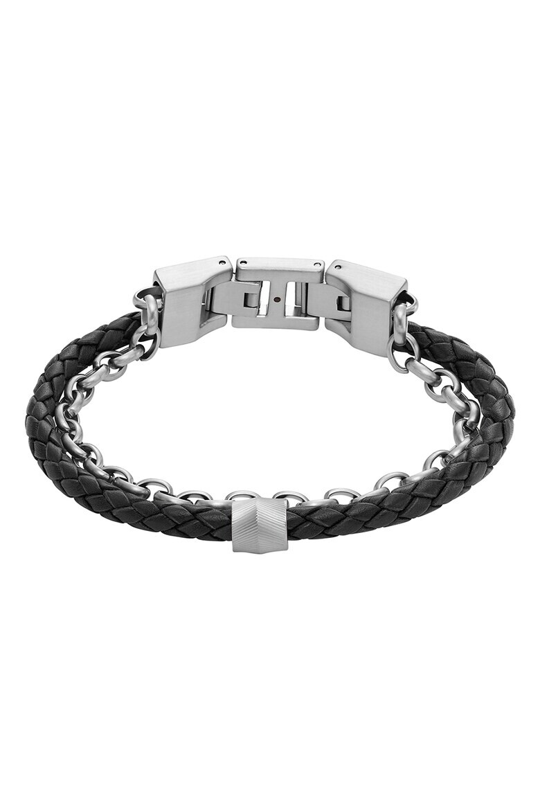 Fossil Сплетена гривна на пластове - Pepit.bg